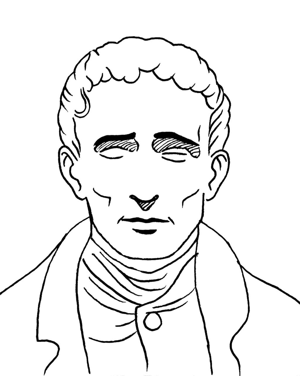Learn To Draw Louis Braille