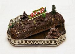 Bûche de Noël au chocolat. Source : http://data.abuledu.org/URI/52bf1a8a-buche-de-noel-au-chocolat