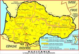 Carte d'Occitanie. Source : http://data.abuledu.org/URI/56a48e66-carte-d-occitanie