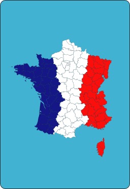 Carte de France métropolitaine tricolore. Source : http://data.abuledu.org/URI/5330ae2e-carte-de-france-metropolitaine-tricolore