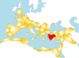 Carte de l'empire romain antique. Source : http://data.abuledu.org/URI/505f3184-carte-de-l-empire-romain-antique