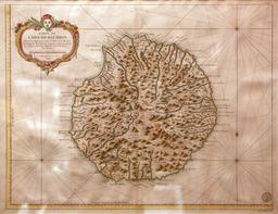 Carte de L'Isle de Bourbon. Source : http://data.abuledu.org/URI/521be4f8-carte-de-l-isle-de-bourbon