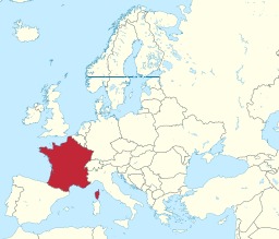 Carte de la France en Europe. Source : http://data.abuledu.org/URI/5077314b-carte-de-la-france-en-europe