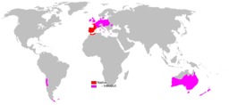 Carte de répartition du lapin de garenne. Source : http://data.abuledu.org/URI/535ae2d3-carte-de-repartition-du-lapin-de-garenne