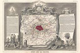 Carte du département de la Seine en 1852. Source : http://data.abuledu.org/URI/531f3caa-carte-du-departement-de-la-seine-en-1852