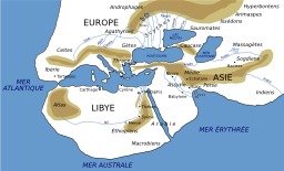Carte du monde d'Hérodote. Source : http://data.abuledu.org/URI/53b3b068-carte-du-monde-d-herodote