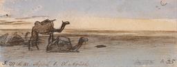 Chameaux à El-Arish en 1867. Source : http://data.abuledu.org/URI/54d3c0d9-chameaux-a-el-arish-en-1867