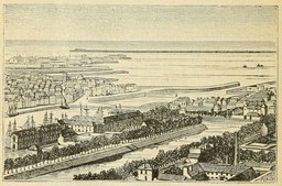 Cherbourg et sa digue en 1877. Source : http://data.abuledu.org/URI/524ed821-cherbourg-et-sa-digue-en-1877