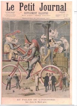 Clown géant à bicyclette du Carnaval de Paris. Source : http://data.abuledu.org/URI/501c4bd3-clown-geant-a-bicyclette-du-carnaval-de-paris