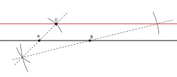Construction d'une parallèle. Source : http://data.abuledu.org/URI/50c4f61d-construction-d-une-parallele