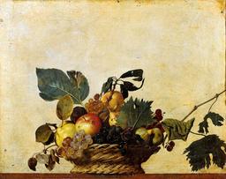 Corbeille de fruits de saison en 1599. Source : http://data.abuledu.org/URI/5380b844-corbeille-de-fruits-de-saison-en-1599