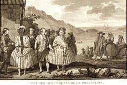 Costumes de Chiliens en 1797. Source : http://data.abuledu.org/URI/599104dc-costumes-de-chiliens-en-1797