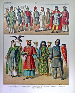 Costumes médiévaux du onzième siècle. Source : http://data.abuledu.org/URI/53073695-costumes-medievaux-du-onzieme-siecle
