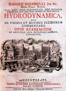 Couverture de HYDRODYNAMICA en 1738. Source : http://data.abuledu.org/URI/52c40898-couverture-de-hydrodynamica-en-1738