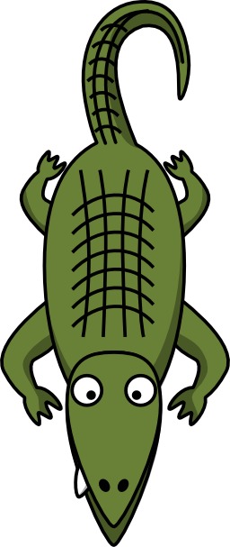 Crocodile cartoon. Source : http://data.abuledu.org/URI/501cfe4c-crocodile-cartoon