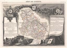 Département de l'Yonne en 1852. Source : http://data.abuledu.org/URI/531f3a4d-departement-de-l-yonne-en-1852