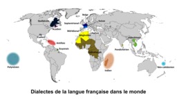 Dialectes de la langue française. Source : http://data.abuledu.org/URI/518aa148-dialectes-de-la-langue-francaise