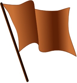 Drapeau marron. Source : http://data.abuledu.org/URI/50465b44-drapeau-marron