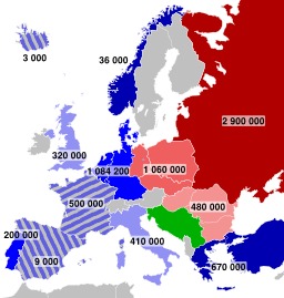 Effectifs militaires en Europe en 1973. Source : http://data.abuledu.org/URI/5309c1b8-effectifs-militaires-en-europe-en-1973