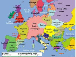 Europe au 13ème siècle. Source : http://data.abuledu.org/URI/50749d6e-europe-au-13eme-siecle