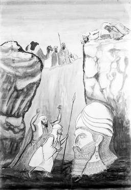Expédition de Ninive en 1845. Source : http://data.abuledu.org/URI/591bb1af-expedition-de-ninive-en-1845