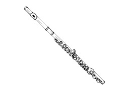 Flûte traversière. Source : http://data.abuledu.org/URI/502644b3-flute-traversiere