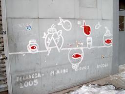 Graffiti du poisson rouge. Source : http://data.abuledu.org/URI/537e4b3b-graffiti-du-poisson-rouge