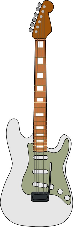Guitare électrique. Source : http://data.abuledu.org/URI/504b9fe2-guitare-electrique