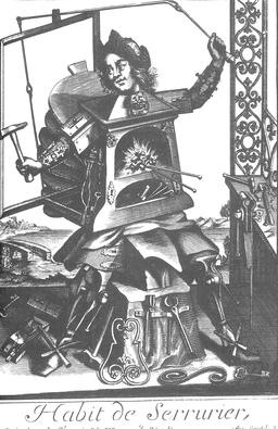 Habit de serrurier au 17ème siècle. Source : http://data.abuledu.org/URI/59317c5e-habit-de-serrurier-au-17eme-siecle