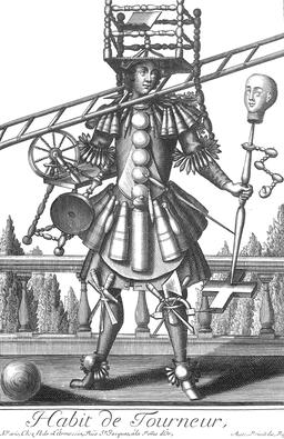 Habit de tourneur au 17ème siècle. Source : http://data.abuledu.org/URI/592a44e4-habit-de-tourneur-au-17eme-siecle
