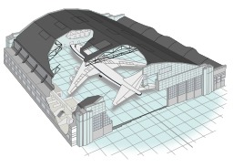 Hangar pour avion. Source : http://data.abuledu.org/URI/5648bf25-hangar-pour-avion