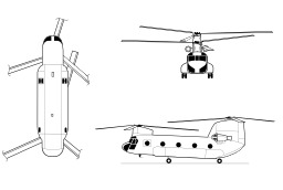 Hélicoptère Chinook. Source : http://data.abuledu.org/URI/51fa3768-helicoptere-chinook