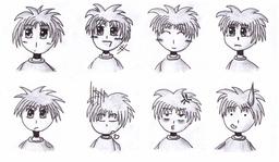 Huit émotions à la mode manga. Source : http://data.abuledu.org/URI/5339b5a1-huit-emotions-a-la-mode-manga