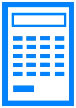 Icone de calculette vierge. Source : http://data.abuledu.org/URI/543589b2-icone-de-calculette-vierge