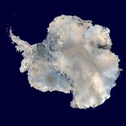 Image satellite de l'Antarctique. Source : http://data.abuledu.org/URI/52151426-image-satellite-de-l-antarctique