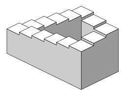L'escalier impossible de Penrose. Source : http://data.abuledu.org/URI/54b581c6-l-escalier-impossible-de-penrose