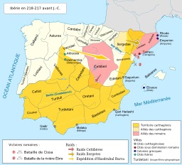L'Ibérie en 218-217. Source : http://data.abuledu.org/URI/51d3f207-l-iberie-en-218-217