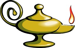 La lampe du Génie d'Aladin. Source : http://data.abuledu.org/URI/5045247d-la-lampe-du-genie-d-aladin
