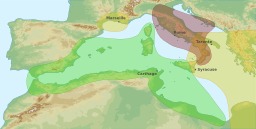 La Méditerranée antique. Source : http://data.abuledu.org/URI/51d4a908-la-mediterranee-antique