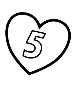 Le chiffre 5 dans un coeur. Source : http://data.abuledu.org/URI/533165e7-le-chiffre-5-dans-un-coeur