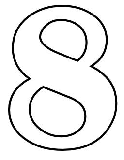 Le chiffre 8 à colorier. Source : http://data.abuledu.org/URI/5331727a-le-chiffre-8-a-colorier