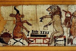 Le jeu égyptien du lion et de la gazelle. Source : http://data.abuledu.org/URI/50eb1ec9-le-jeu-du-lion-et-de-la-gazelle