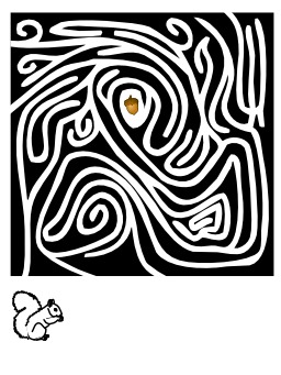 Le labyrinthe de l'écureuil. Source : http://data.abuledu.org/URI/52b72f77-le-labyrinthe-de-l-ecureuil