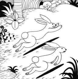 Le petit lapin timide et pas malin, 6. Source : http://data.abuledu.org/URI/52781af6-le-petit-lapin-timide-et-pas-malin-6