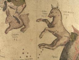 Lepus et Canis Major au 16ème siècle. Source : http://data.abuledu.org/URI/55414d64-lepus-et-canis-major-au-16eme-siecle