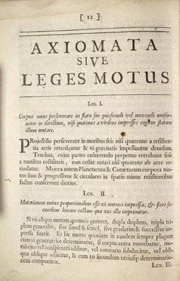 Les lois de Newton en latin. Source : http://data.abuledu.org/URI/50b15baf-les-lois-de-newton-en-latin