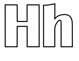 Lettres H et h à colorier. Source : http://data.abuledu.org/URI/5331ed23-lettres-h-et-h-a-colorier