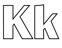 Lettres K et k à colorier. Source : http://data.abuledu.org/URI/5331eeb2-lettres-k-et-k-a-colorier