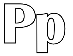 Lettres P et p à colorier. Source : http://data.abuledu.org/URI/5331f06c-lettres-p-et-p-a-colorier