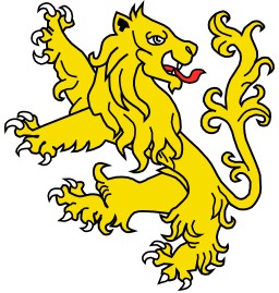 Lion Rampant Regardant en héraldique. Source : http://data.abuledu.org/URI/5251a2bd-lion-rampant-regardant-en-heraldique